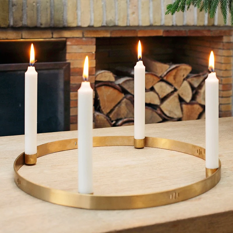 Kerzenhalter Circle Gross Brass