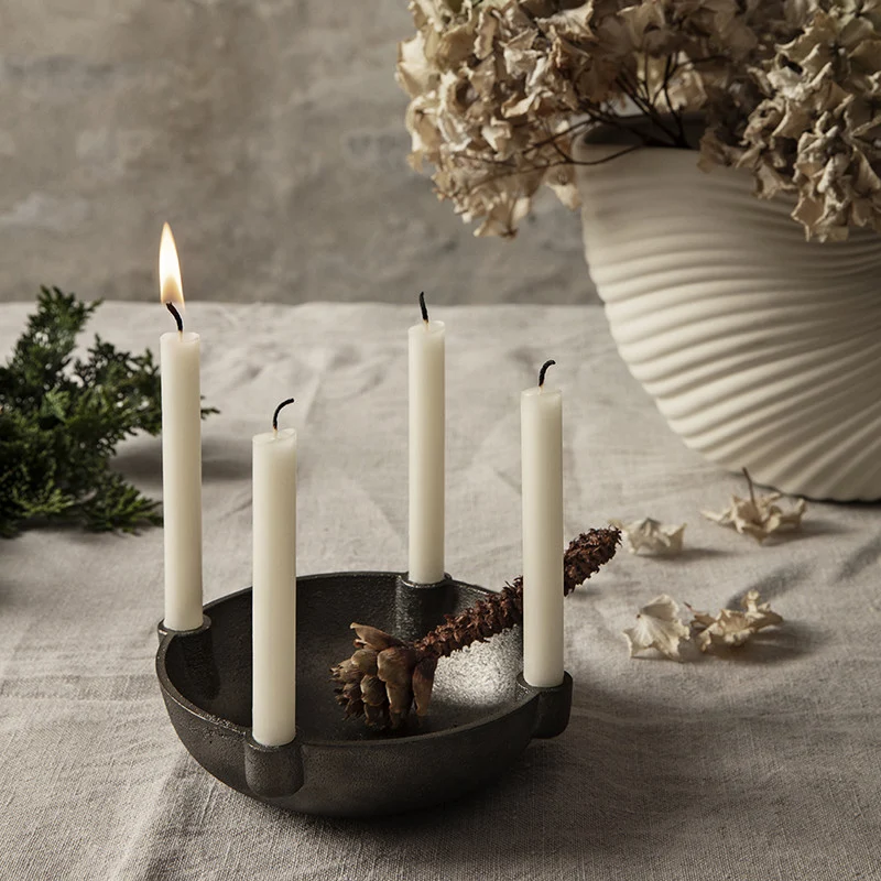 Kerzenhalter Schale Klein Black Brass