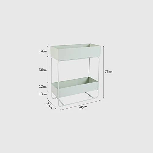 LFOZ Support À Plantes pour Plantes en Métal À 2 Niveaux, Intérieur/Extérieur, avec Porte-bac Design Garden & Home (Color : Dark Green)