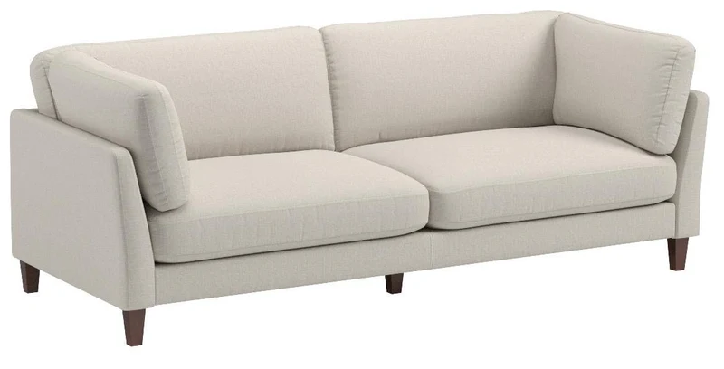 Marque Amazon - Rivet Midtown - canapé moderne à coussins amovibles, 234 cm, Crème