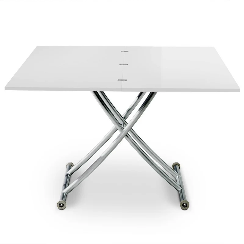 INTENSEDECO Table Basse relevable Philadelphia Blanc laqué