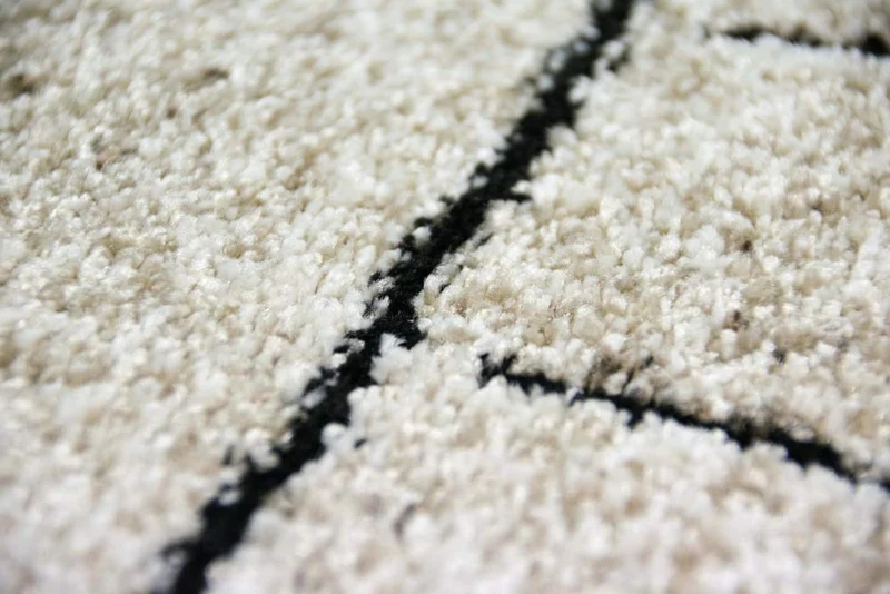 Mérinos Tapis Designer Salon Tapis modèle marocain Beige Größe 200 x 290 cm