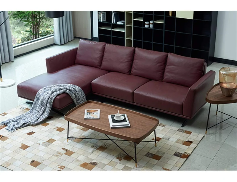 Y-Leah Table basse rectangulaire en Bois de Style Industriel rétro, Cadre en Fer forgé soudé par métal Noir doré 80 × 80 × 40cm