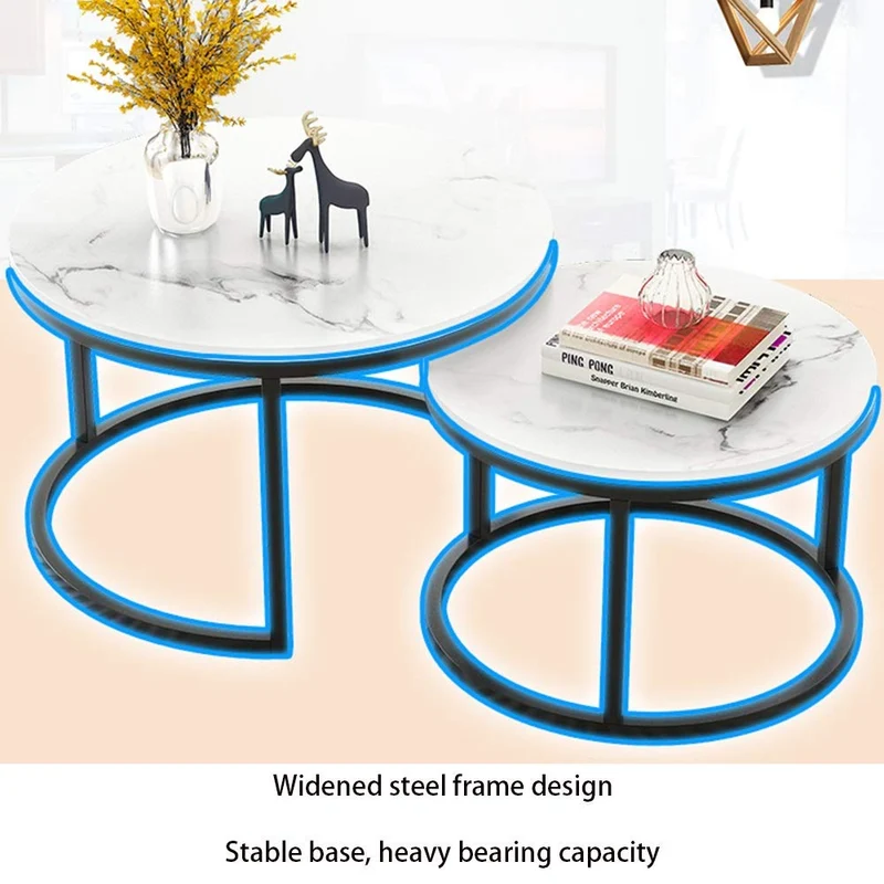 HANSHAN Table d'appoint Table Gigogne, Tables Basses
