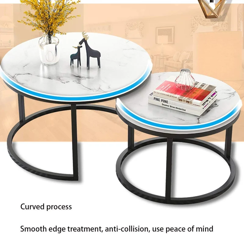 HANSHAN Table d'appoint Table Gigogne, Tables Basses