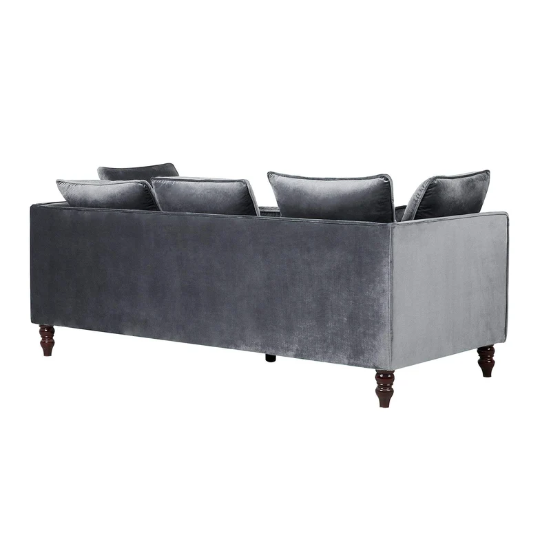 Beliani Canapé en Tissu Gris FENSTAD