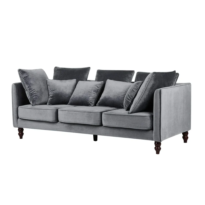 Beliani Canapé en Tissu Gris FENSTAD