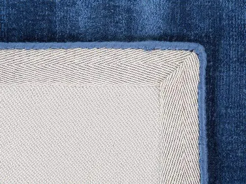 Tapis rectangulaire - Tapis en Viscose - Bleu foncé - 160x230 cm - GESI