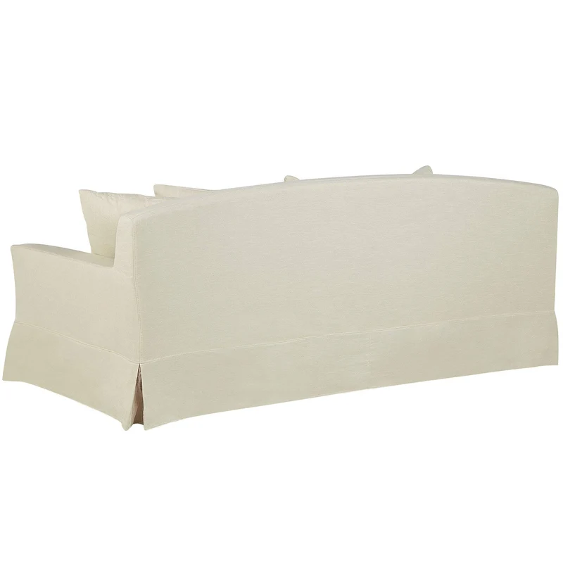 Beliani Canapé 3 Places en Tissu Beige GILJA