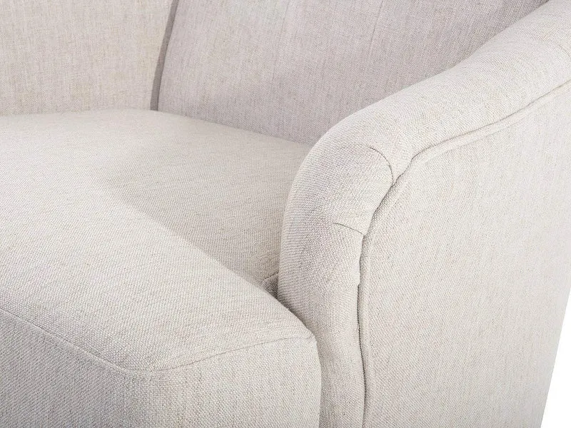 Fauteuil en Tissu - Fauteuil tapissé Beige - Alta