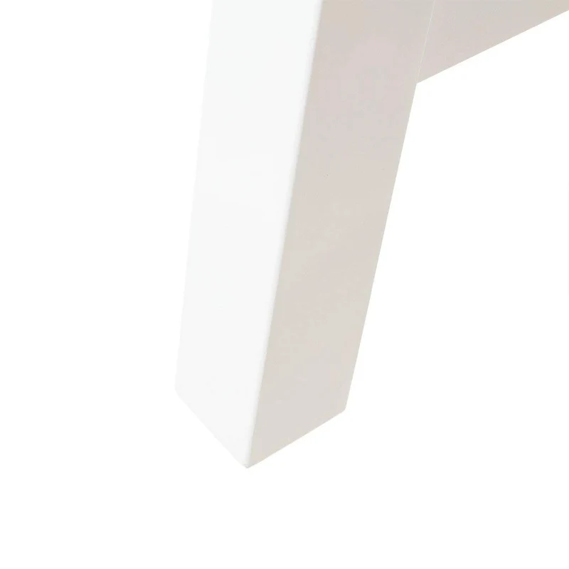 Beliani Table en Bois Pieds Blancs Scania