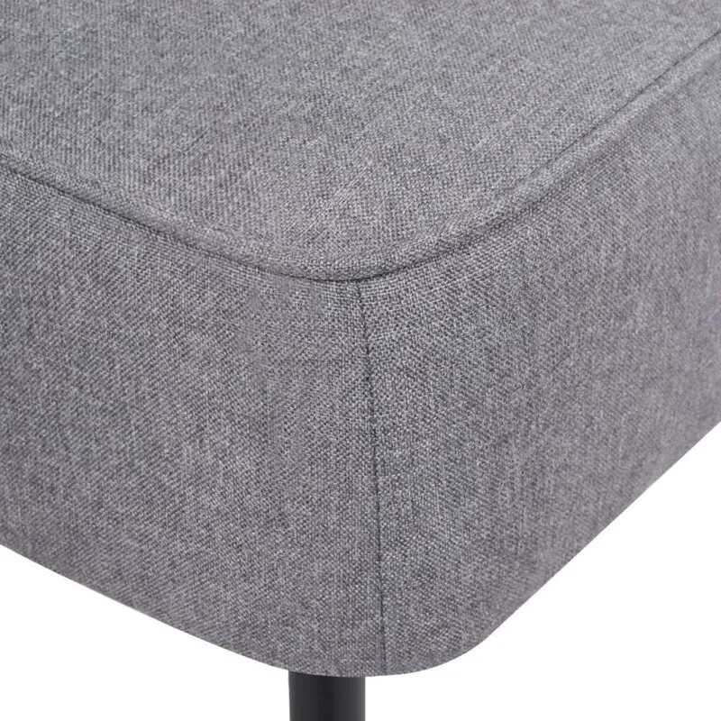vidaXL Chaise de Cocktail Chaise pour Salon Séjour Bureau Fauteuil Gris Clair