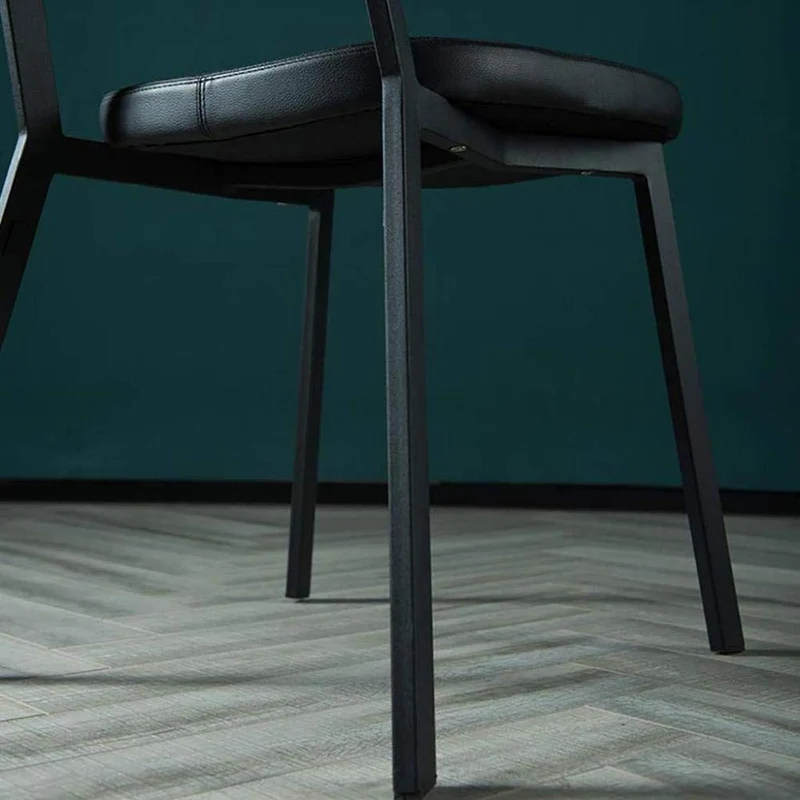 Natiya Chaise de Salle à Manger en Cuir avec Dossier en Bois