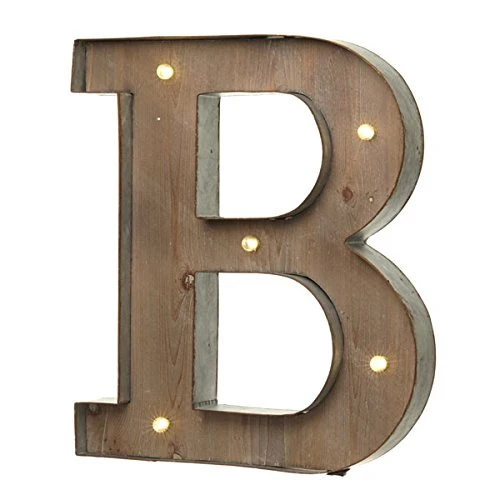 Lettre "B" Lumineuse Design Industriel par Heaven Sends