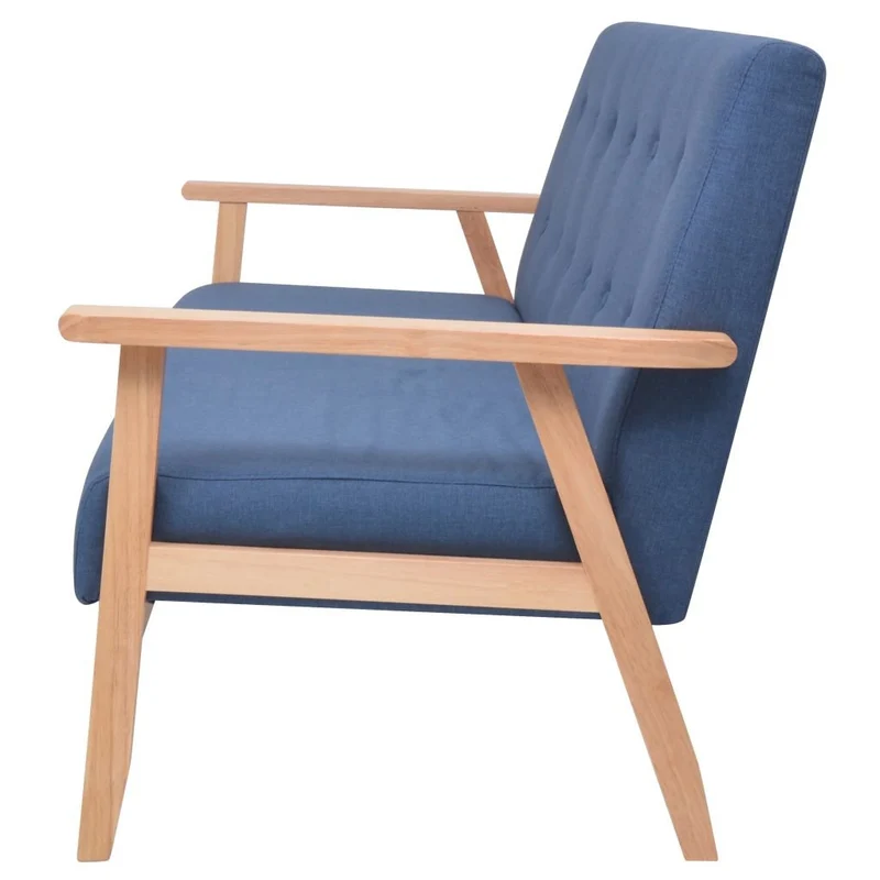 Luckyfu ce canapé 3 Places en Tissu Bleu.Ce canapé au Design élégant et Moderne également très Comodo. canapé de séjour.