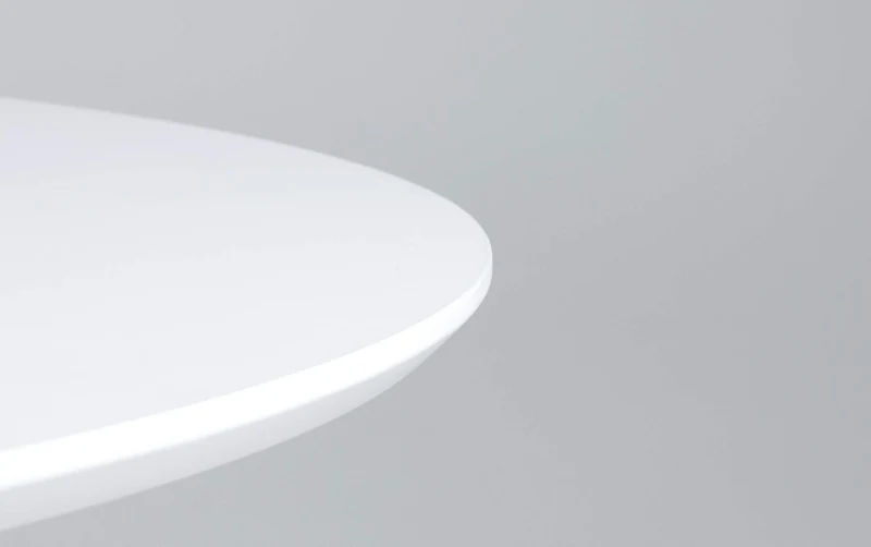 Tenzo 3211-910 Taco Designer Table Salle à Manger Ovale, Blanc, MDF, H 74 x 160 x 110 cm (HxLxP)