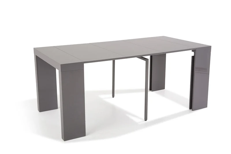 Soliving ATLAS Console 4 Allonges, Autre, Gris, 45 x 90 x 75 cm