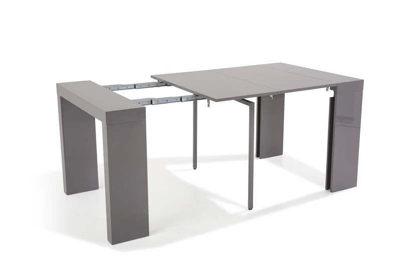 Soliving ATLAS Console 4 Allonges, Autre, Gris, 45 x 90 x 75 cm