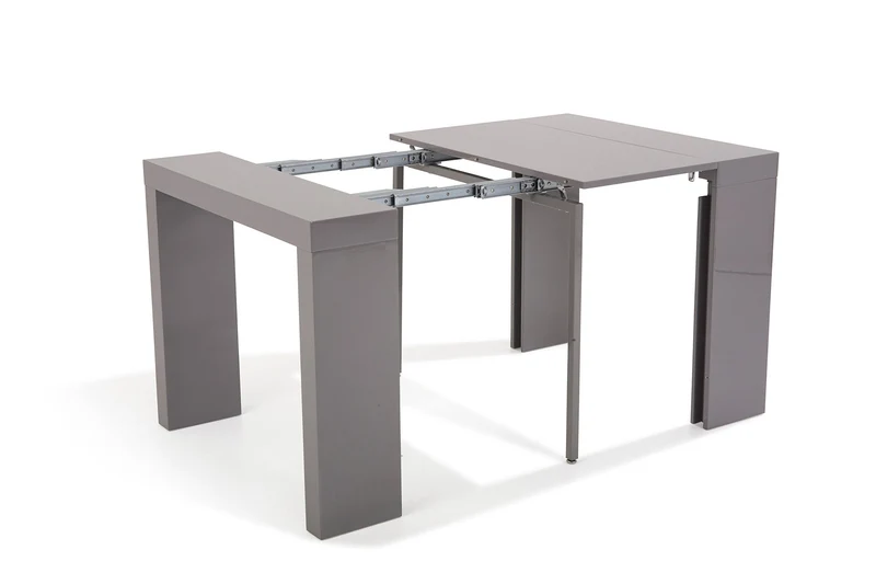 Soliving ATLAS Console 4 Allonges, Autre, Gris, 45 x 90 x 75 cm