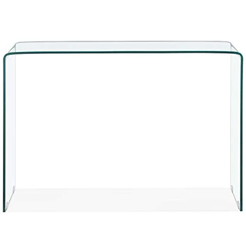 Alterego Table Console Design 'Bobby Console' en Verre Transparent