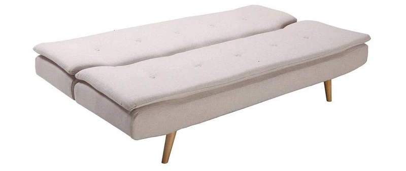 Miliboo Canapé Convertible Design scandinave 3 Places Beige Senso