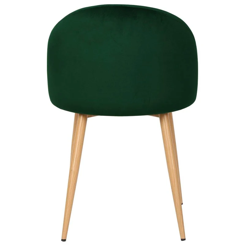 Nimara Chaise en velours au design scandinave, chaise de salle à manger et chaise de cuisine en tissu, chaise de salle à manger rose, gris, vert foncé, vert et bleu