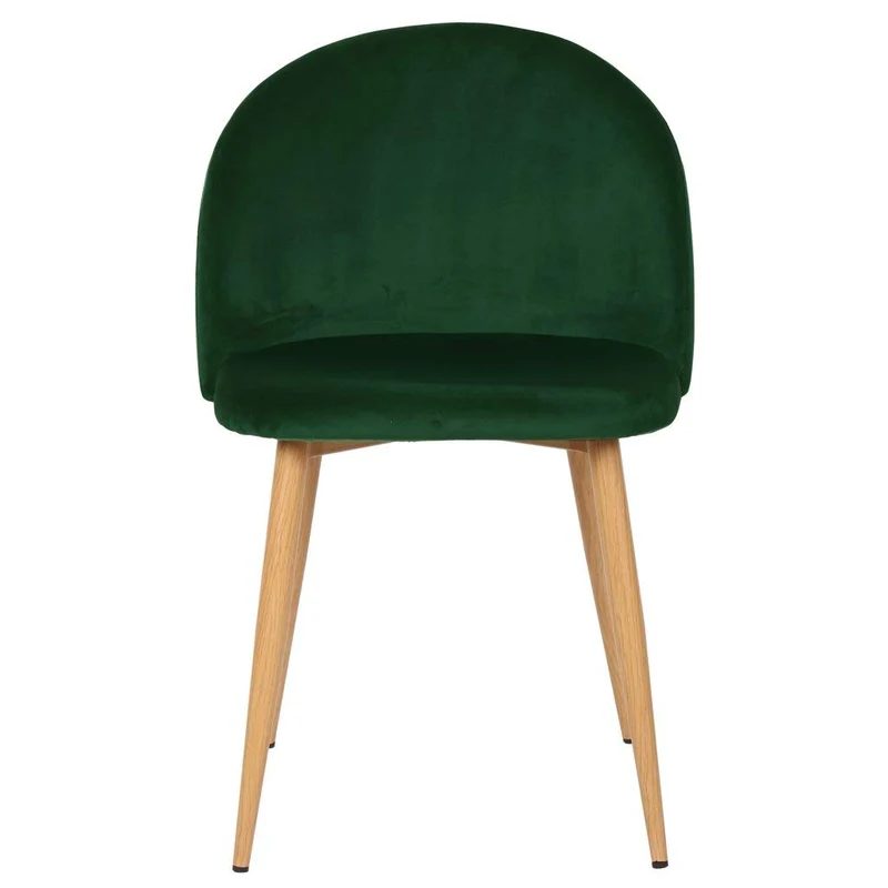 Nimara Chaise en velours au design scandinave, chaise de salle à manger et chaise de cuisine en tissu, chaise de salle à manger rose, gris, vert foncé, vert et bleu