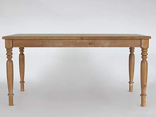 Langer Naturholzmöbel Table de Salle á Manger Olinda 160 x 90 Bois Massif Style Shabby Cuisine Look Antique