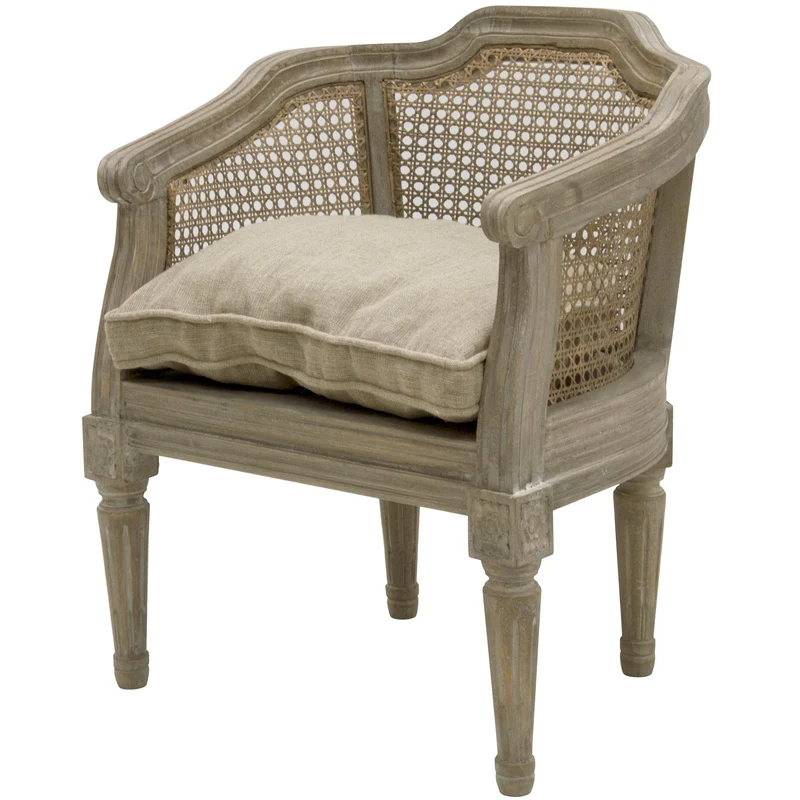Better & Best silloncito avec Bras, en Bois et Coton, Taupe, 56.5 x 45 x 66 cm