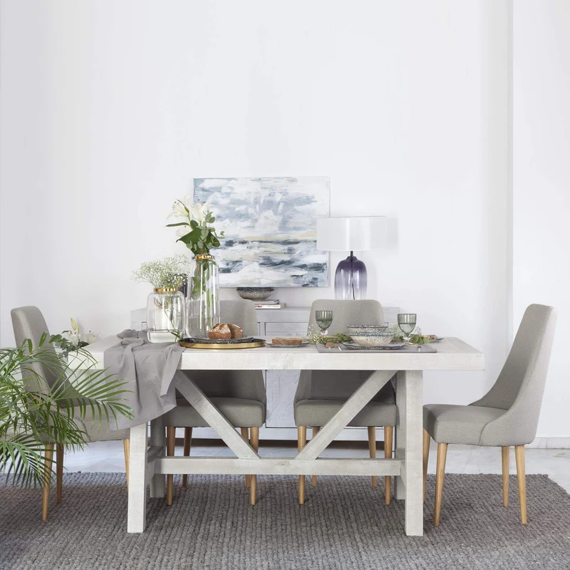 Milner Table Salle À Manger 175 - Bois - 175x95x78 cm - Couleur Blanc Wild