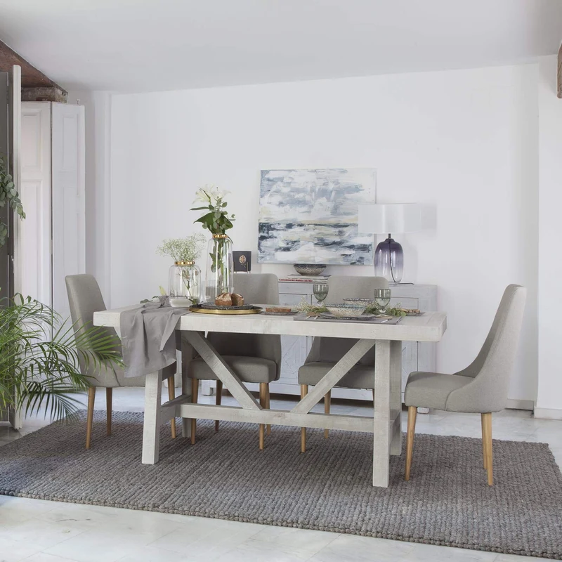 Milner Table Salle À Manger 175 - Bois - 175x95x78 cm - Couleur Blanc Wild