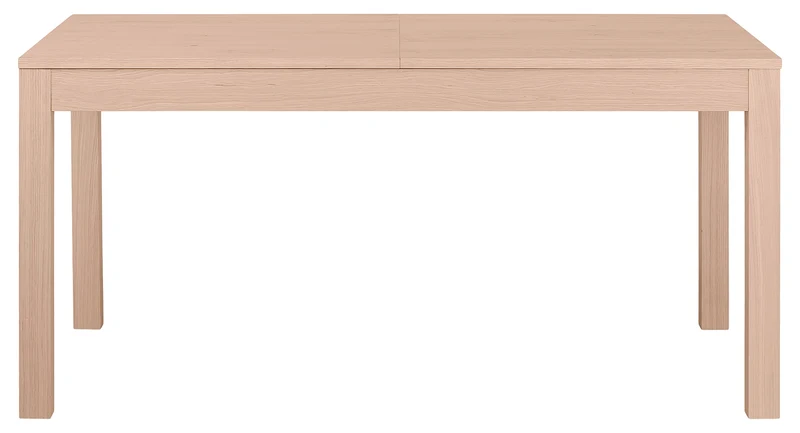 Keo Nano Table avec 2 Allonges Inclus, Bois, Naturel, 160 x 90 x 77 cm