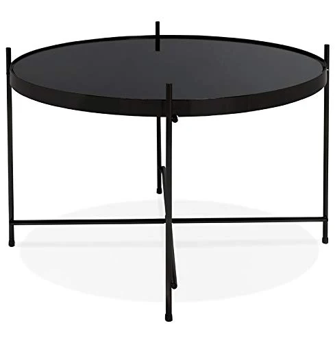 Alterego Table Basse 'Kolos Medium' Noire