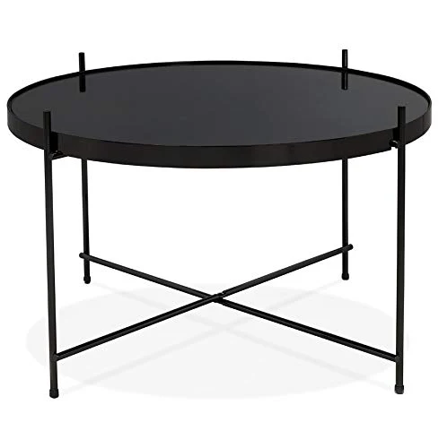 Alterego Table Basse 'Kolos Medium' Noire