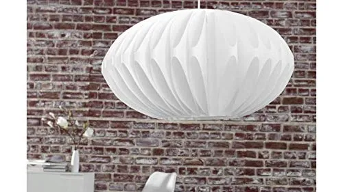 Suspension design blanche Luna 50 cm