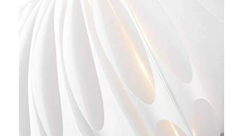 Suspension design blanche Luna 50 cm
