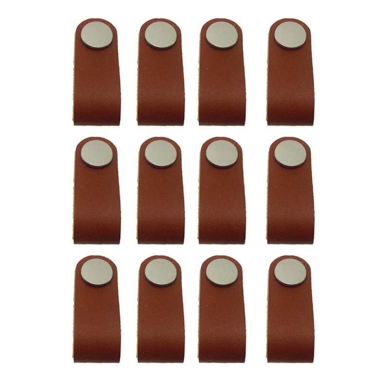 Homyl Poignée De Valise Durable Tire En Cuir Fait Main Remplacement - 12 Pcs