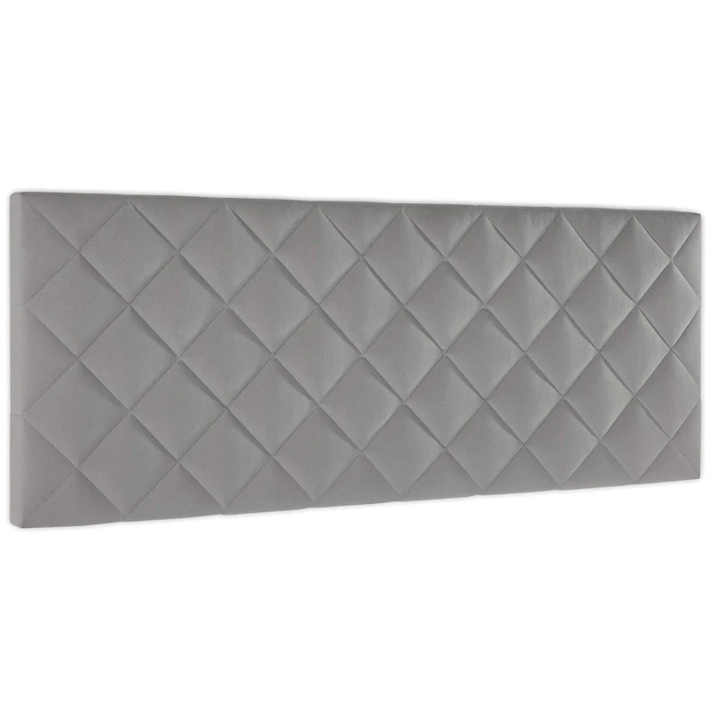 marcKonfort Tête de lit tapissée Venecia 160x60 cm en Couleur Gris, quaincaillerie Incluse.