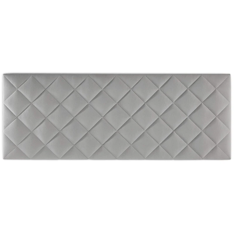 marcKonfort Tête de lit tapissée Venecia 160x60 cm en Couleur Gris, quaincaillerie Incluse.