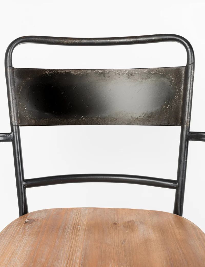 Felis Lifestyle 1200159 Lot de 2 Chaise Gene, Bois, Marron, 54,5 x 55 x 82 cm
