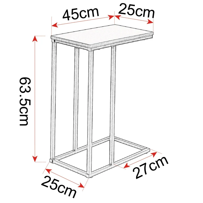 eSituro Table d'appoint Bout de Canapé, Table de Chevet,Petite Café Table,Table Basse SCD0015