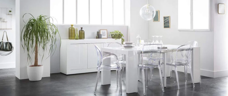 Miliboo Chaises empilables Design Transparentes (Lot de 2) THALYSSE