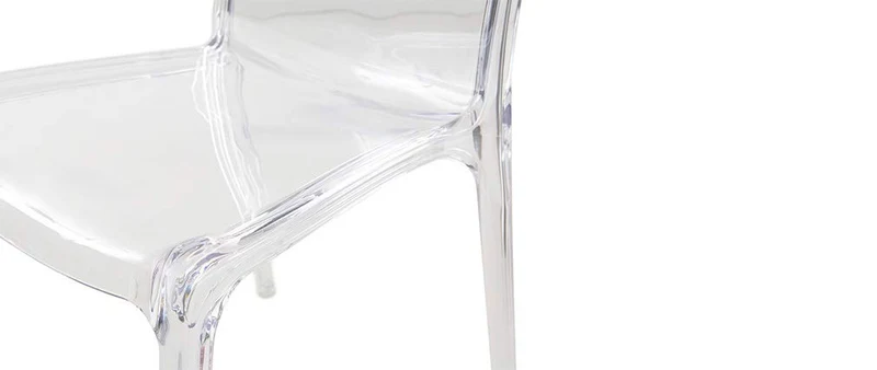 Miliboo Chaises empilables Design Transparentes (Lot de 2) THALYSSE