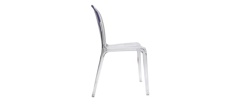 Miliboo Chaises empilables Design Transparentes (Lot de 2) THALYSSE
