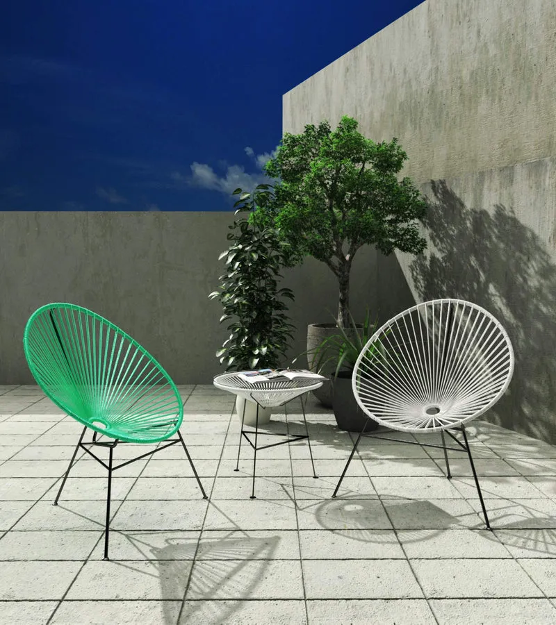 EUROSILLA Acapulco - Fauteuil de Conception pour Jardin, Vert, 70 x 83 x 88 cm