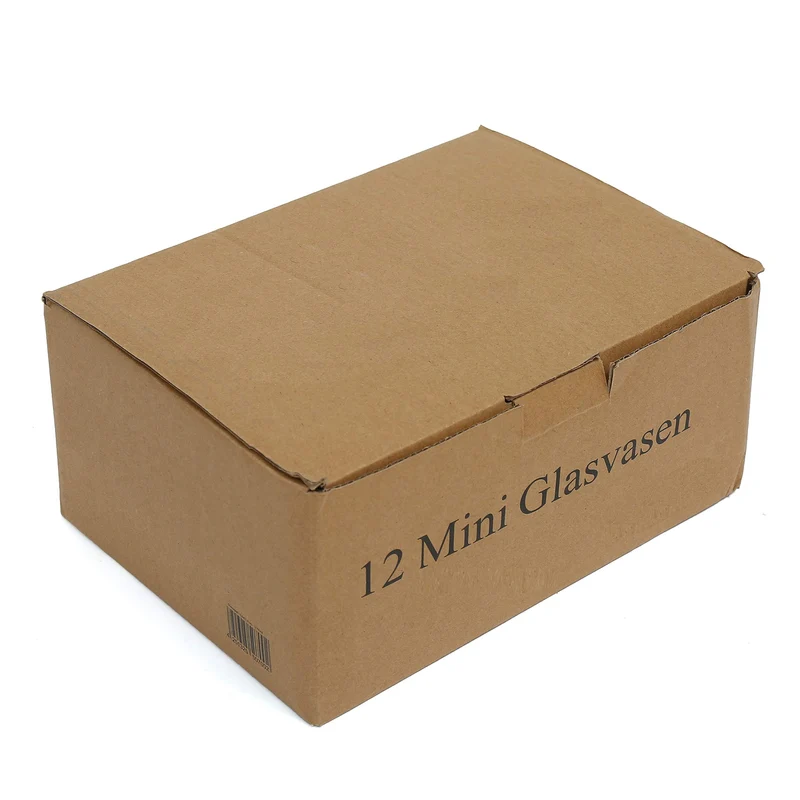 ZADAWERK® Vases en Miniature - Verre - 12 pièces - Petite déco Table Mariage