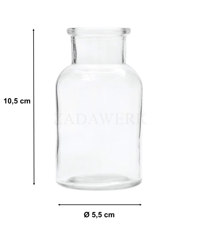 ZADAWERK® Vases en Miniature - Verre - 12 pièces - Petite déco Table Mariage