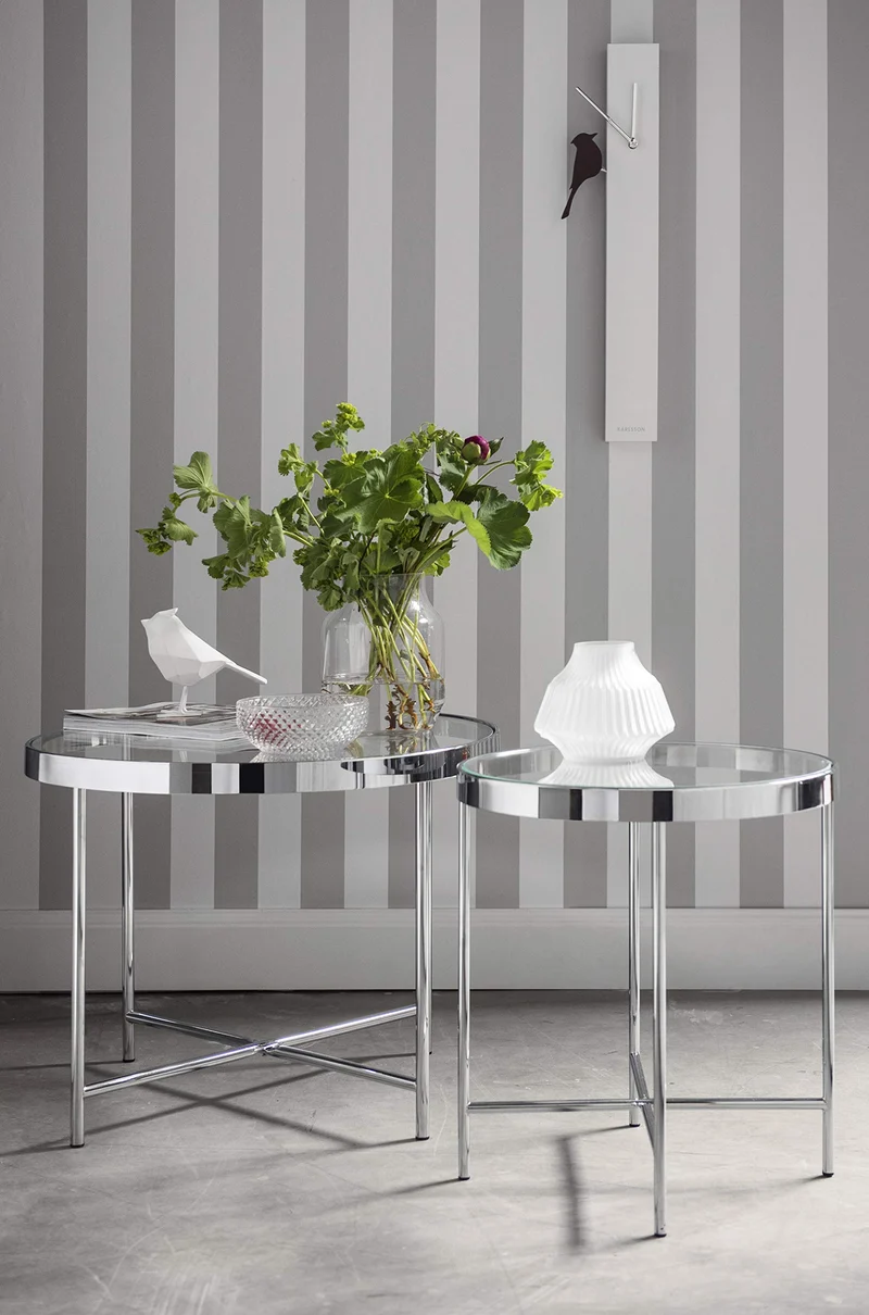 Leitmotiv Smooth Table, Verre, Transparent, Taille uniq