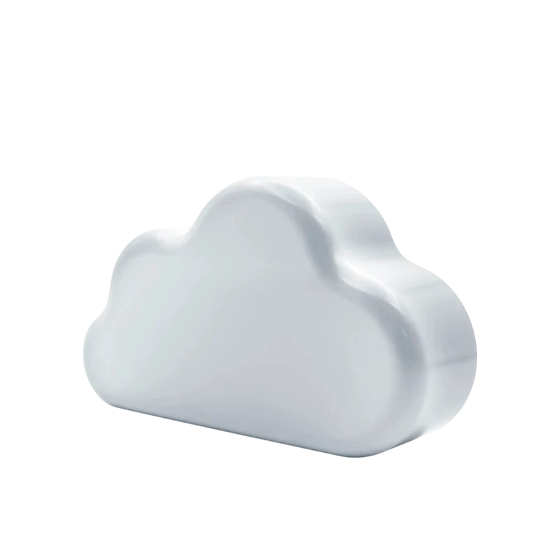 Digitaler Wecker Wolke White