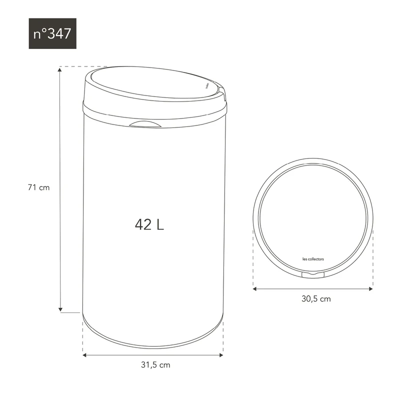 poubelle automatique 42L